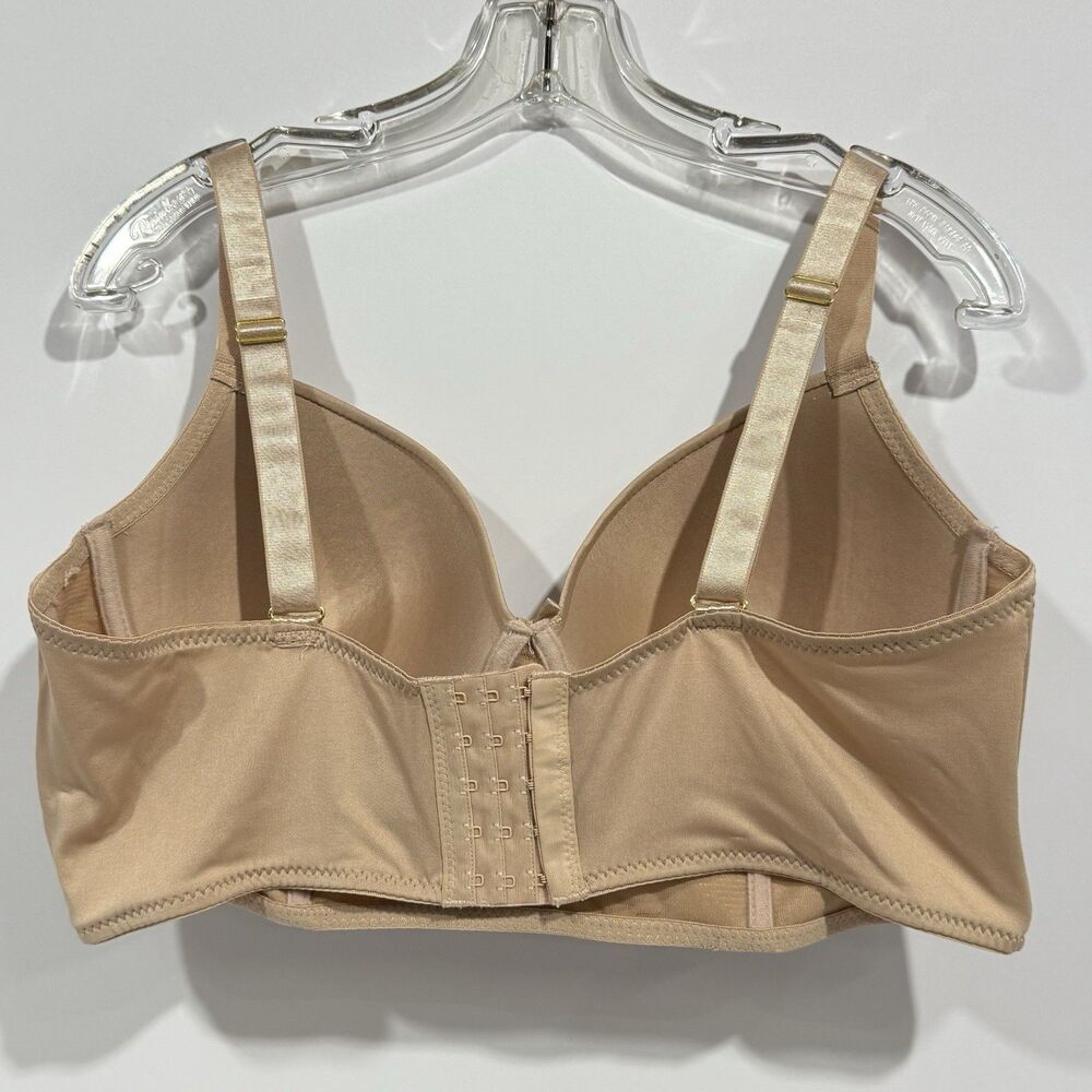Daisy Fuentes 40C Nude Daisy Fuentes Long Waist Bra Padded Underwire Bra NWOT - Picture 7 of 16